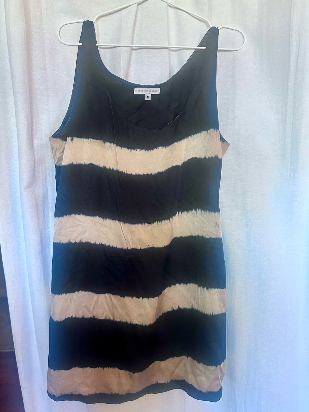 Cool tie dye silk dress size 12